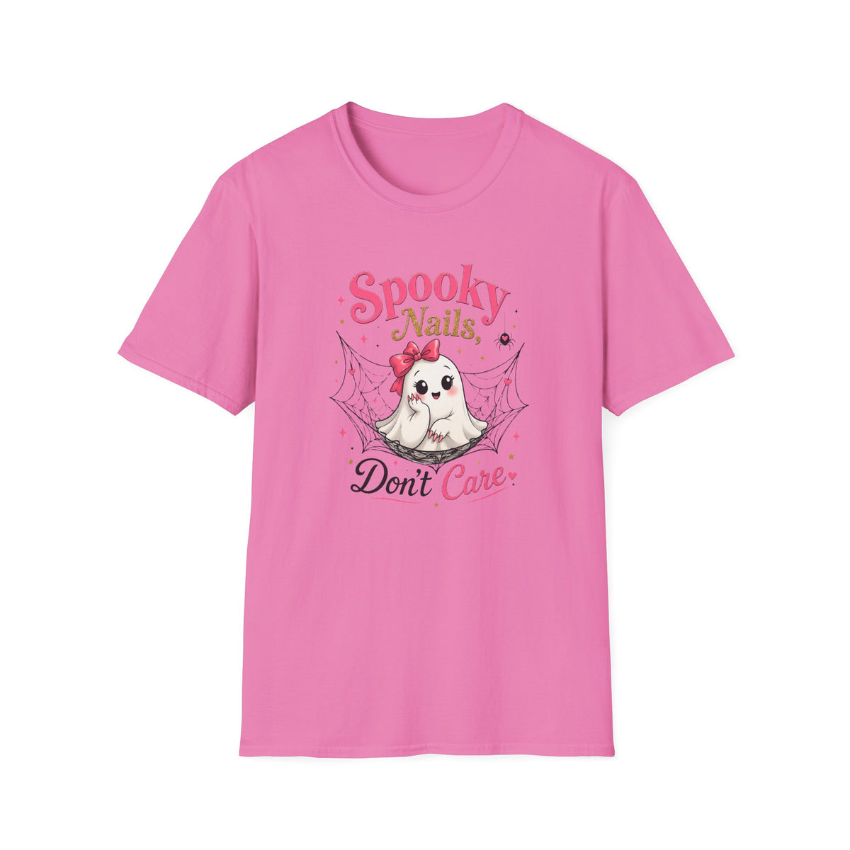 Spooky Nails Cute Ghost Tee